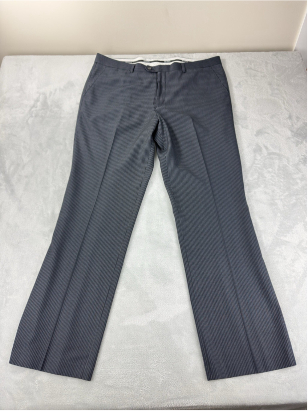 Boss Hugo Boss 2 Piece Set Pinstripe Men 85% Wool, 15% Polyester - Picture 14 of 16